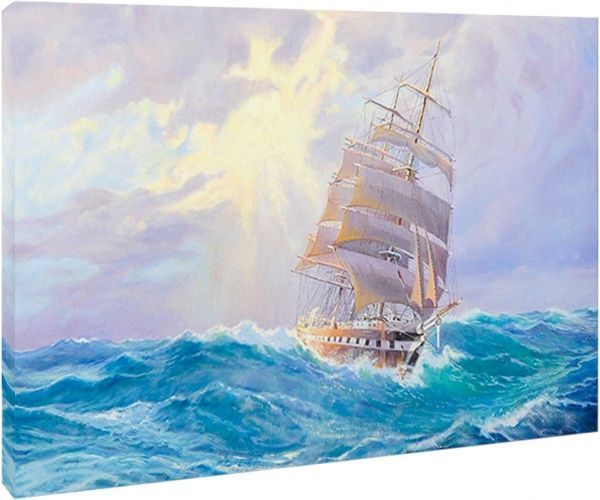 Репродукція Фрегат і море 48x67 см 