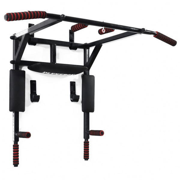 Турнік-бруси настінний PLENERGY TRPL03-BK Home 5 в 1 чорний 110 см