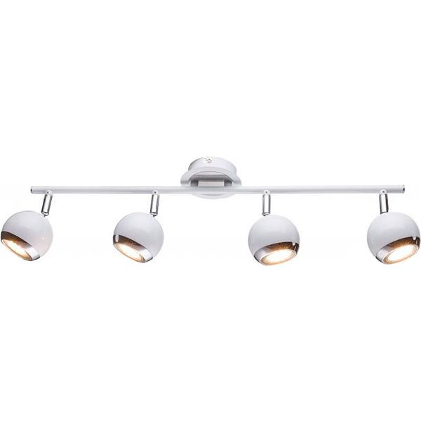 Спот Accento lighting 4x28 Вт GU10 хром/белый 