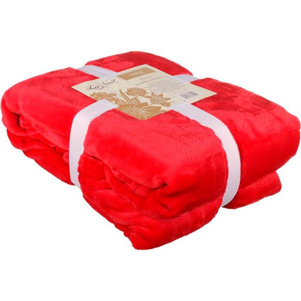 Плед мікрофібра Underprice Basic La Nuit red 160x200 см