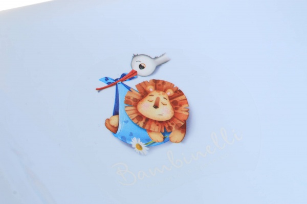 Горка для купания Bambinelli голубой 48x24x19.5см