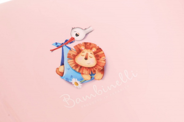 Горка для купания Bambinelli розовый 48x24x19.5см