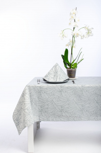 Скатерть Багренец 119-23/00 150x250 см серый Эдельвика 