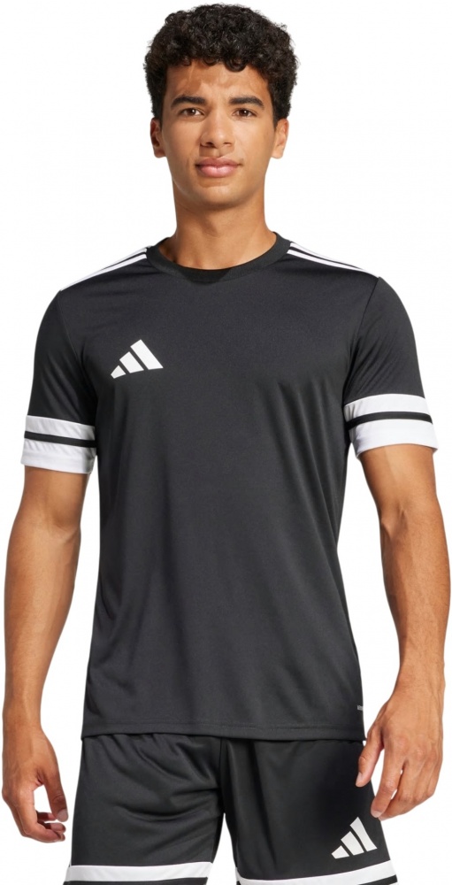Футболка Adidas SQUA25 JSY M BLACK/WHITE JG5832 р.S черный — фото 1