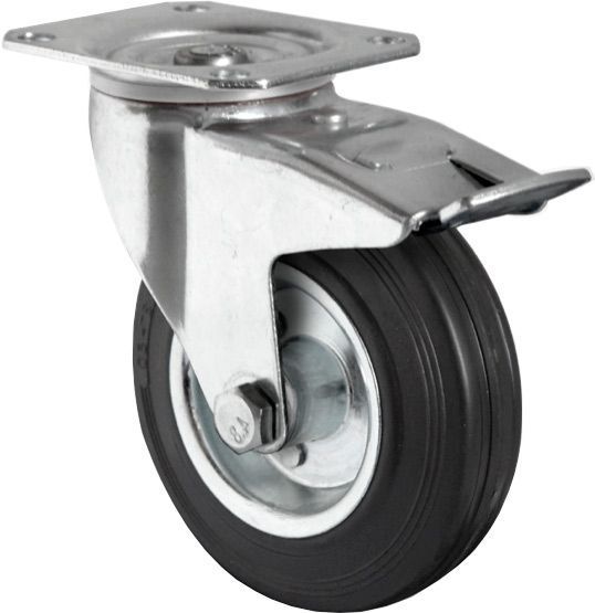 Колесо поворотне з площадкою і гальмом d125 мм CASCOO TBP35WC125SWS4R0N