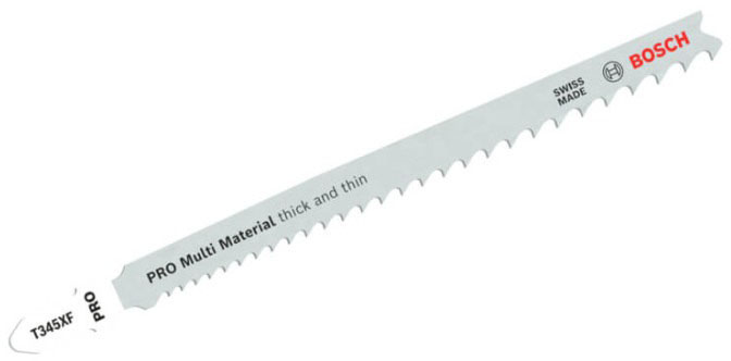 Пилочка для электролобзика Bosch PRO Multi Material thick and thin T345XF 2 шт. 2608655101 — фото 1