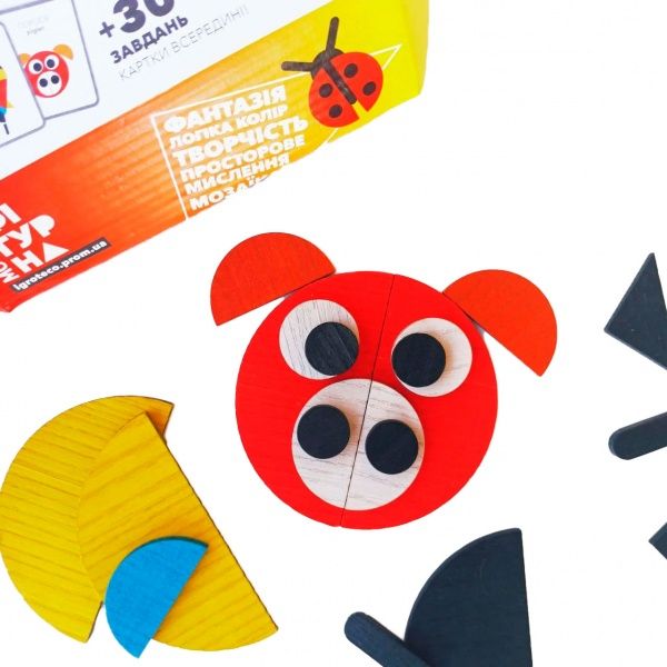 Игра деревянная Igroteco фигурная мозаика 30 эл 900071