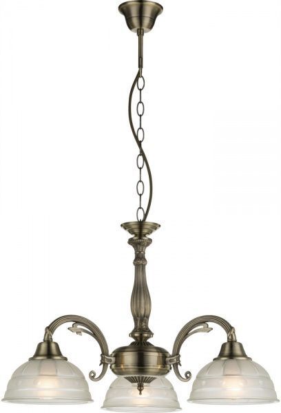 Люстра подвесная Globo Horus 3xE27 античная латунь 60207-3 