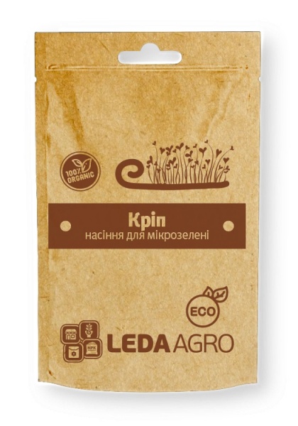 Набір для вирощування мікрозелені LedaAgro кріп 5 г (4820119797594)