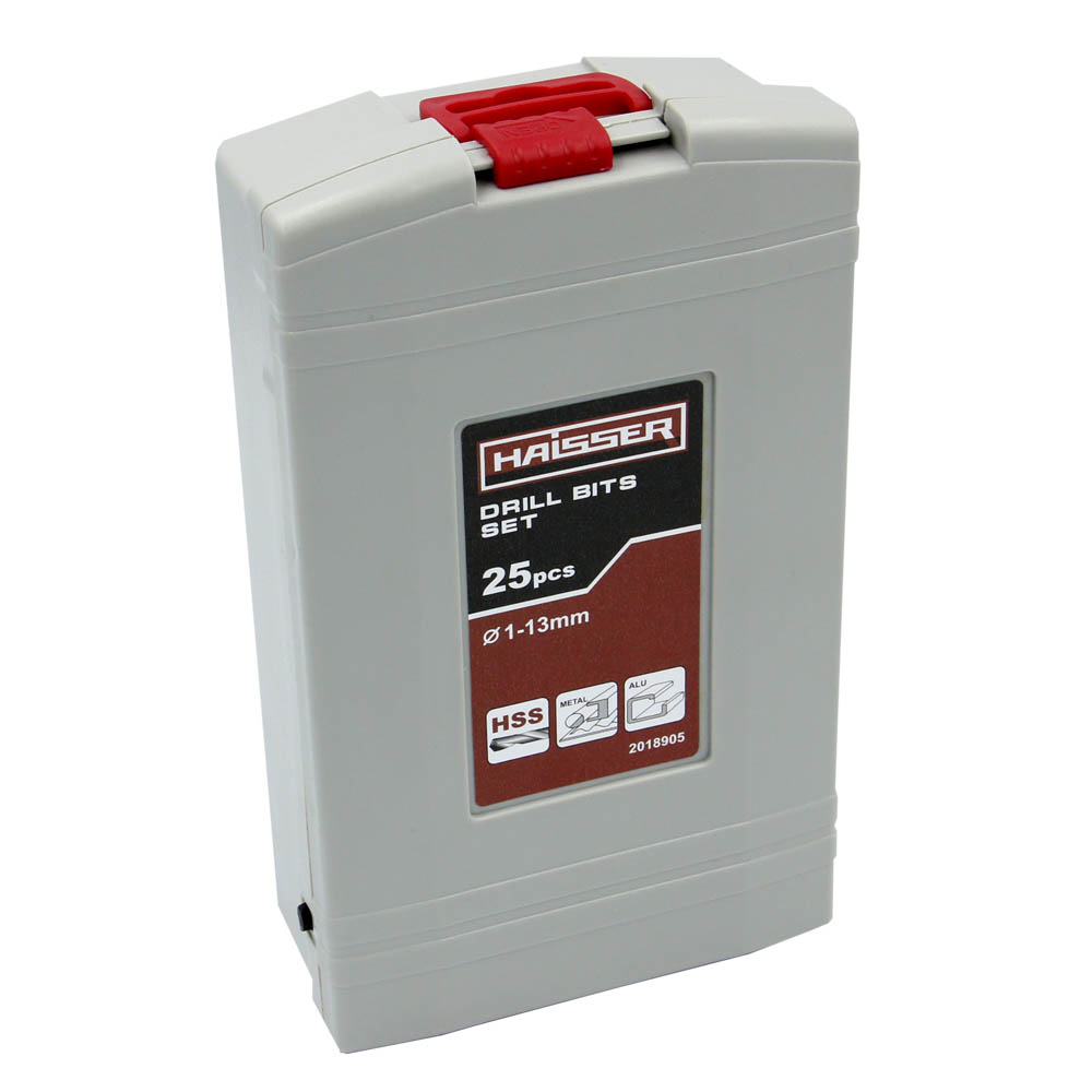 Набор сверл по металлу Haisser HSS 1-13 мм 25 шт. 122734
