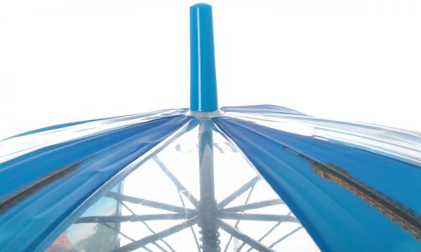 Зонт Урбанистика, трость, автомат голубой 