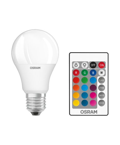Лампа светодиодная Osram RGBW 9 Вт A60 матовая E27 220 В 2700 К 