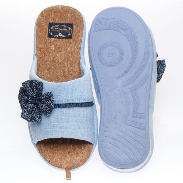 Капці домашні Home Story р. 39 блакитний 90704-15 