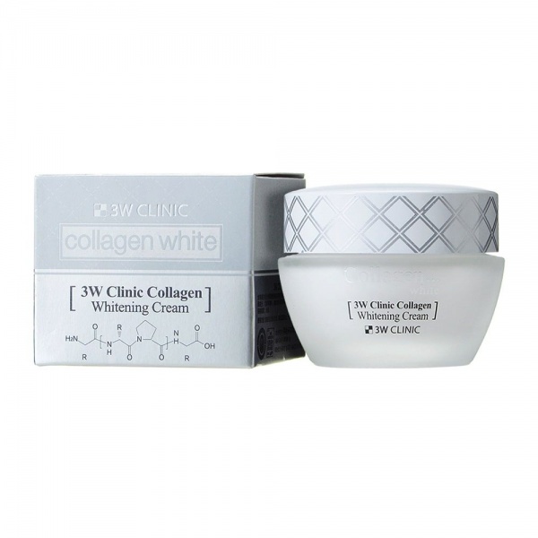 Крем для обличчя день-ніч 3W Clinic Collagen Whitening Cream 60 мл