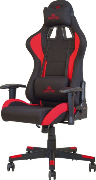 Кресло Nowy Styl HEXTER ML R1D TILT PL70 FAB/01 BLACK/RED FR черный/красный 