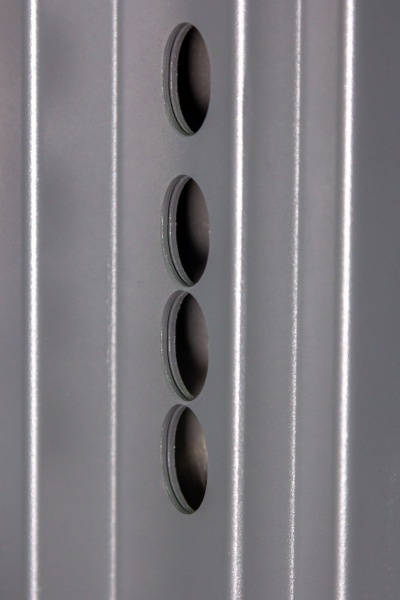 Двері вхідні Булат Статус 245 графіт матовий / білий супермат 2050x950 мм ліві