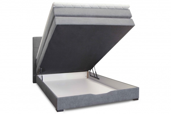 Ліжко Меблі Прогрес ДЖИП 120x200 см світло-сірий 