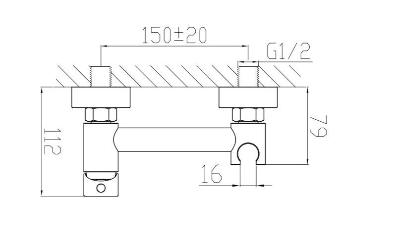 Змішувач Mixxen HOWARD для гігієнічного душу MXKL0735