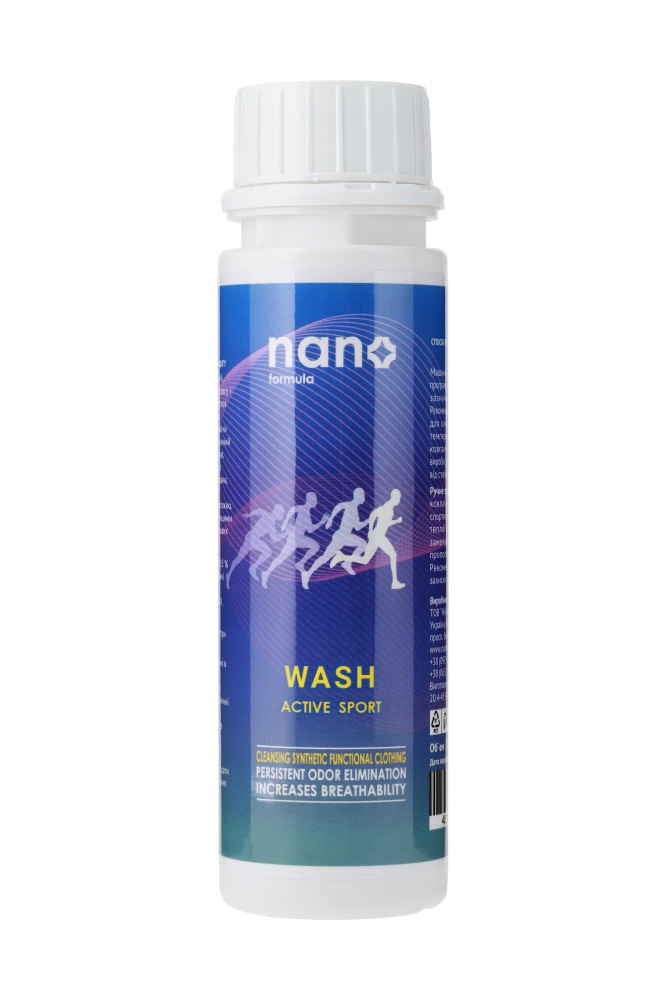 Гель для машинной и ручной стирки Nano Formula Wash для спортивной одежды 0,25 л