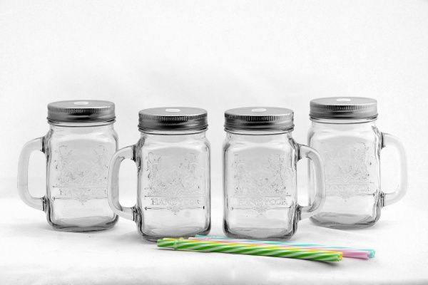 Кухоль 400 мл з соломкою ZBHH2032 GlassGo