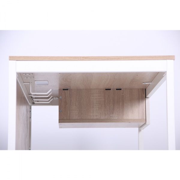 Стол письменный AMF Art Metal Furniture Осло с ящиком и кабель-каналом белый