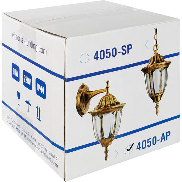 Светильник Victoria Lighting E27 60 Вт IP44 бронзовый 4050/AP