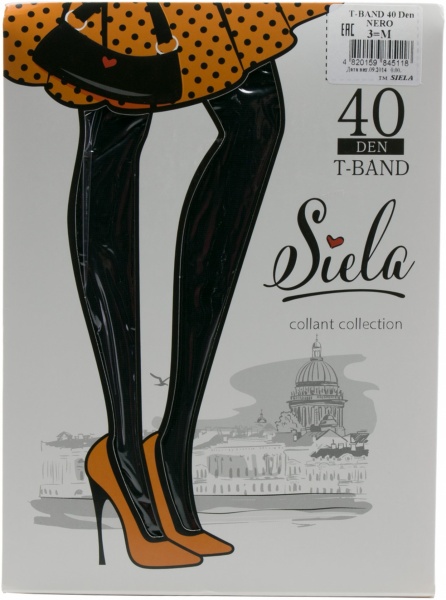 Колготки SIELA T BAND 40 den nero р. 3 черный 