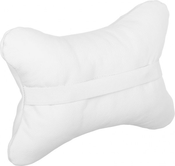 Подушка-подголовник Kerdis Standart белая кожа 
