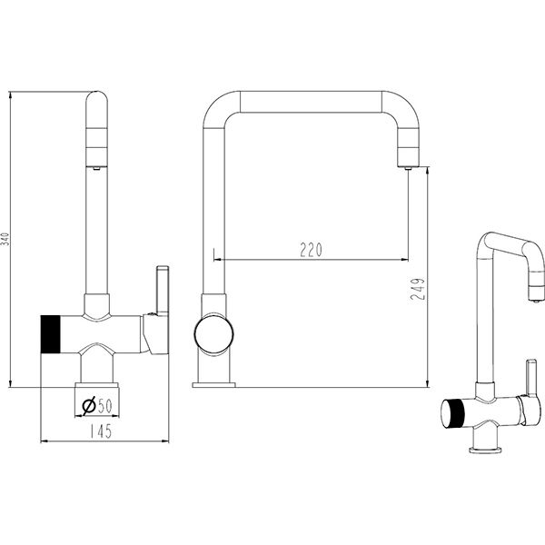 Змішувач для кухні Aqua Rodos Avalon 88999