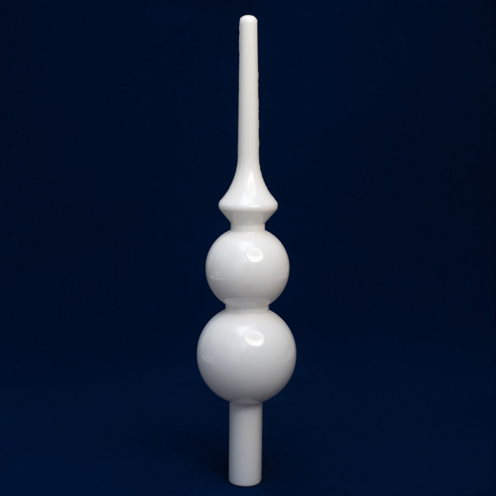 Верхівка 28 см глянцева d70 мм білий