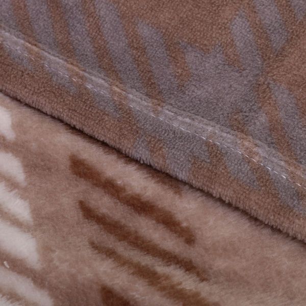 Плед мікрофібра Frannel клітинка 160x200 см бежевий La Nuit 