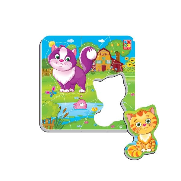 Пазлы магнитные Vladi Toys Котики VT3204-15