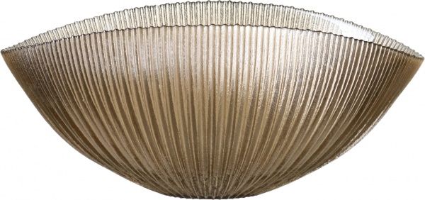 Фруктовница дымчатая стеклянная Arco Prismatico 43х32 см Antonio Tammaro