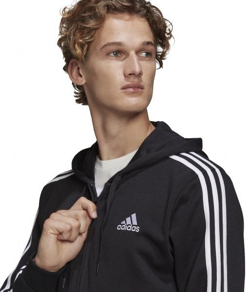 Джемпер Adidas M 3S FT FZ HD GK9032 р. L чорний