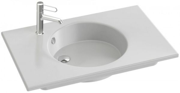 Умывальник со столешницей Jacob Delafon Odeon Rive Gauche 81 см белый (EXAW112-00 Z)