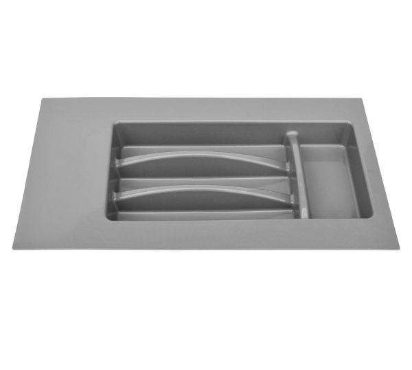 Лоток для столових приборів в базу 300-350 мм сірий
