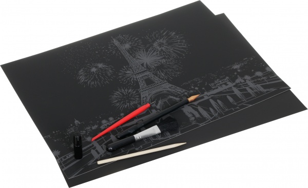 Скретч-картина Париж 40,5x28,5 см 