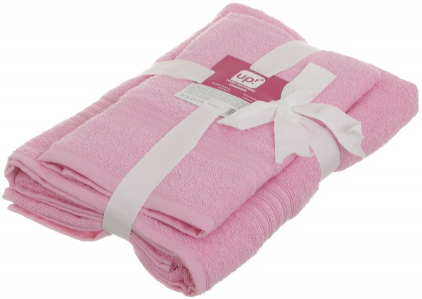 Набор полотенец махровых ОЕ розовый UP! (Underprice) 