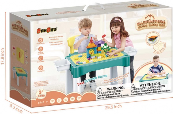 Игровой стол BanBao строй и учись 75х45.5х16 см 9090