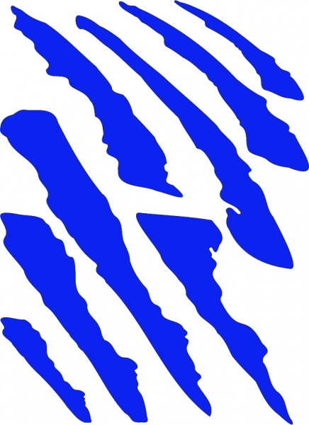 Светоотражающая наклейка LOOM Неровный контур LM-10077-blue