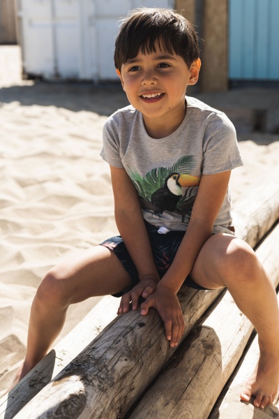 Футболка для мальчиков р.116 серый V42823-37 