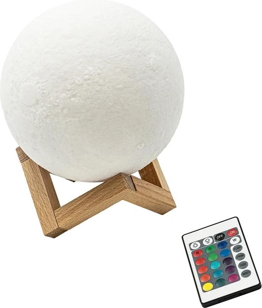 Ночник 3D Led Berger 0,5 Вт белый 1039-NL-12 Moon 3D RGB
