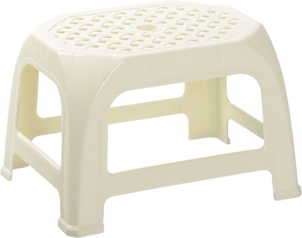 Табурет пластиковый Алеана Кроха 20x30.6x24 см светло-бежевый 