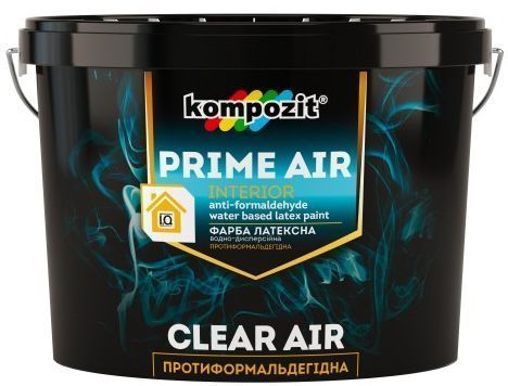 Фарба латексна Kompozit антиформальдегідна PRIME AIR шовковистий мат 4,5л 