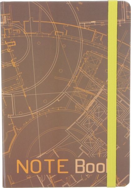 Книга для записей А5 в клетку желтый