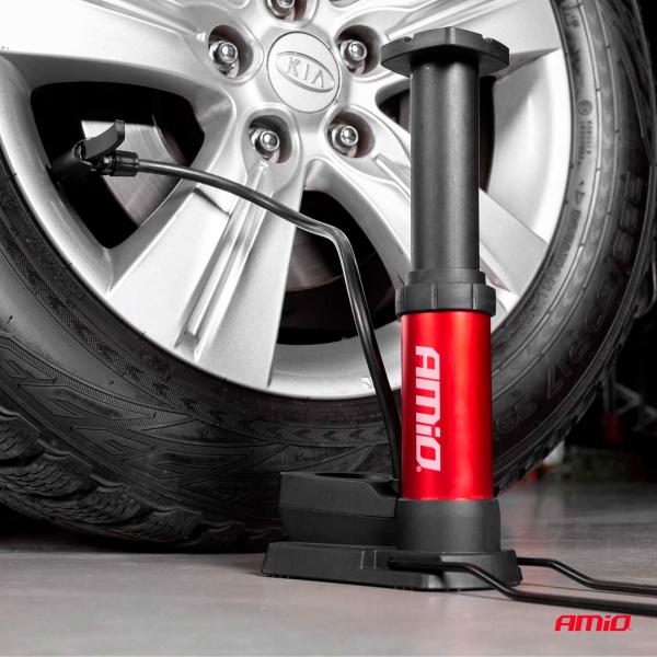 Насос ножной AMiO MINI PU03 с манометром (02147)