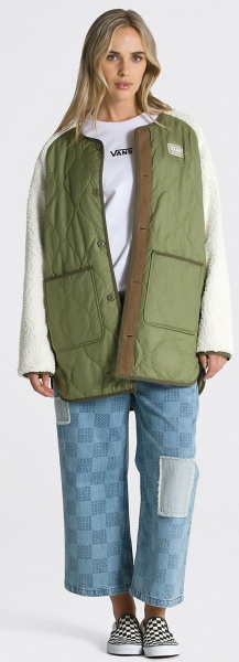 Куртка Vans PEAKE QUILTED LINER COAT VN00075GZBF1 р.S разноцветный