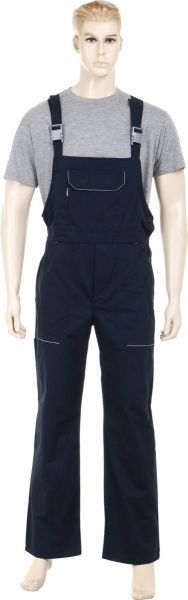 Напівкомбінезон робочий Торнадо Фаворит на зріст 3/4 р. 56-58 синій із сірими вставками