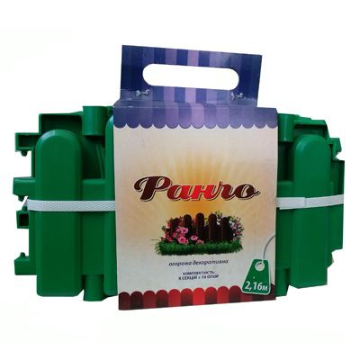 Ограждение декоративное Ранчо 216 см зеленое