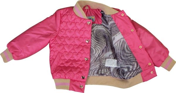 Бомбер DaNa-kids Сердечко р.92 малиновий 52059/1 